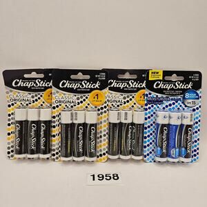 LOT OF 12 CHAPSTICK VARIETY MIX LIP BALM 0.15oz NEW SEALED IN PACKAGING